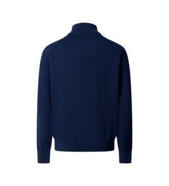 Hackett London Maglione con zip Hrtg Cotton H Hzip blu navy