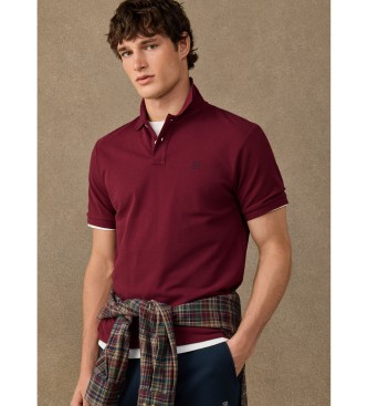 Hackett London Burgundy H Logo Polo