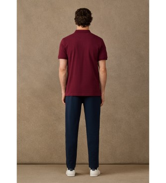 Hackett London Burgundy H Logo Polo