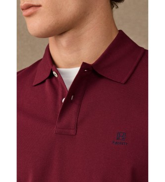 Hackett London Burgundy H Logo Polo
