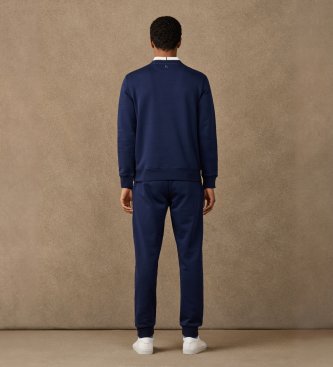 Hackett London Sweat H Crew bleu marine