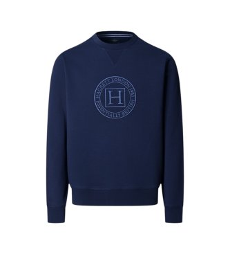 Hackett London Sweat H Crew bleu marine