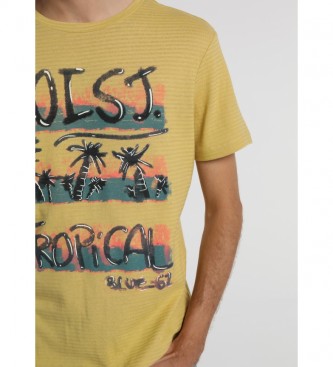 Lois Camiseta de Paz Tropical-Jhonas amarela 