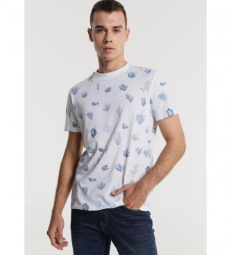 Six Valves Camiseta  Ocean Print blanco
