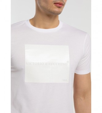 Victorio & Lucchino, V&L Camiseta Aplicación blanco