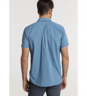 Bendorff Camicia blu mini stampa M / C