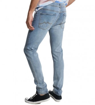 Six Valves Dunkelblaue Denim-Jeans