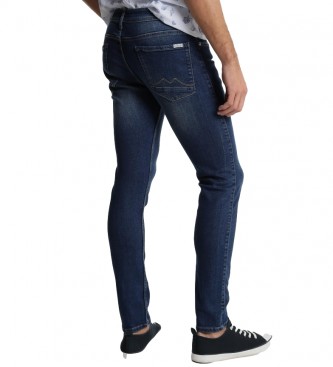 Six Valves Jeans en denim bleu fonc
