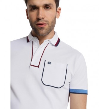 Bendorff Contraste M/C polo camisa com bolso branco