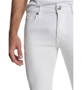 Six Valves Pantaloni in denim bianco