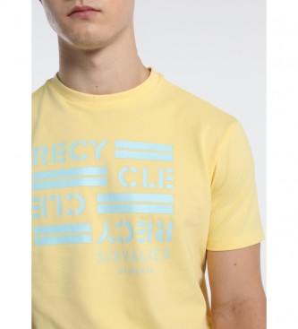 Six Valves Recycler le t-shirt jaune