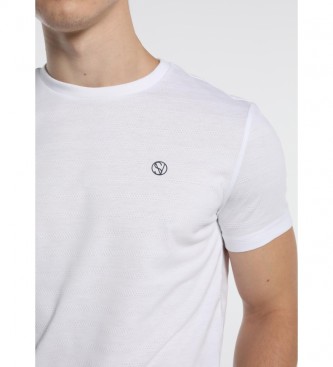 Six Valves T-shirt blanc Jackard