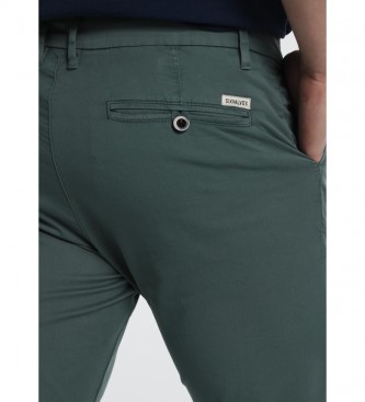 Six Valves Pantalones Chino verde 
