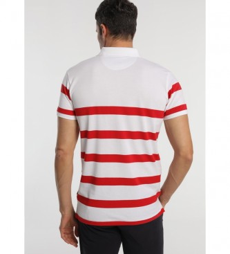 Bendorff Short Sleeve Polo Pique Stripes red, white