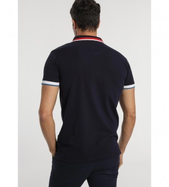 Bendorff Camisa Polo de manga curta em contraste com Bolsos Azuis