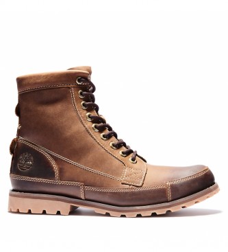 Timberland Bottes en cuir 6 INCH Original marron