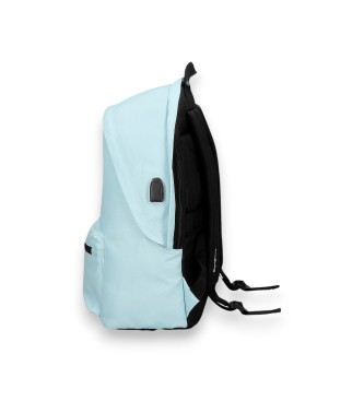 Pepe Jeans Zaino Aris Double Zip Azzurro Chiaro
