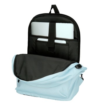 Pepe Jeans Zaino Aris Double Zip Azzurro Chiaro