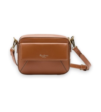 Pepe Jeans Alma Hexia axelremsväska brun