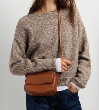 Pepe Jeans Alma Hexia axelremsväska brun
