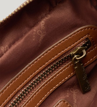 Pepe Jeans Alma Hexia axelremsväska brun