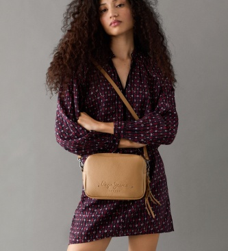Pepe Jeans Anais Key axelremsväska beige