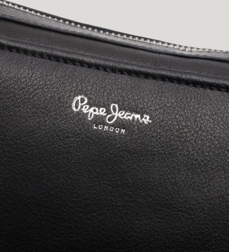 Pepe Jeans Axelremsväska i läder Roxie Cup svart