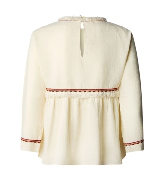 Pepe Jeans Graciela bluse hvid