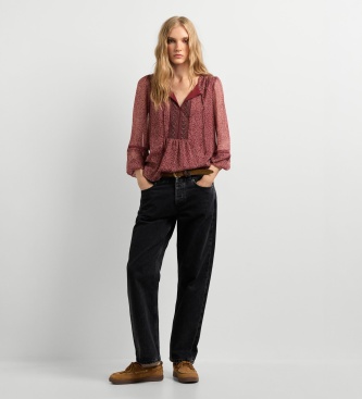 Pepe Jeans Hista bluse rød