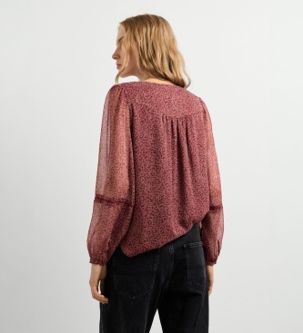 Pepe Jeans Hista bluse rød