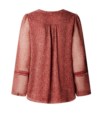 Pepe Jeans Hista bluse rød