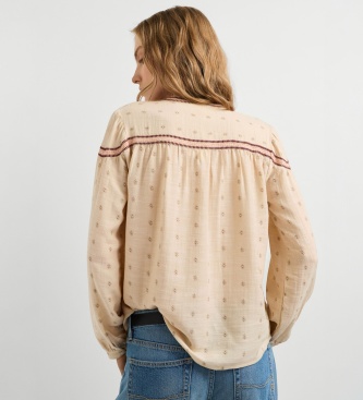 Pepe Jeans Jaila bluse knækket hvid