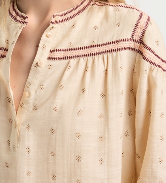 Pepe Jeans Jaila bluse knækket hvid