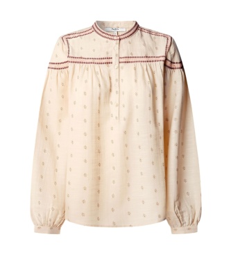 Pepe Jeans Jaila bluse knækket hvid