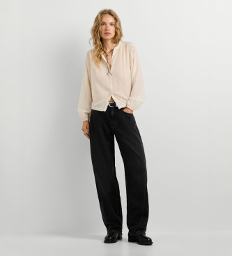 Pepe Jeans Jennias bluse, råhvid