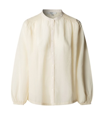 Pepe Jeans Jennias bluse, råhvid