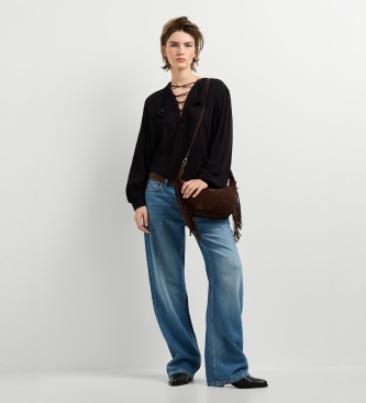 Pepe Jeans Julianna bluse sort