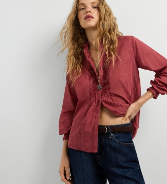 Pepe Jeans June bluse rød