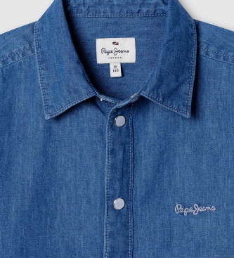 Pepe Jeans Hemd Classic Slim blau