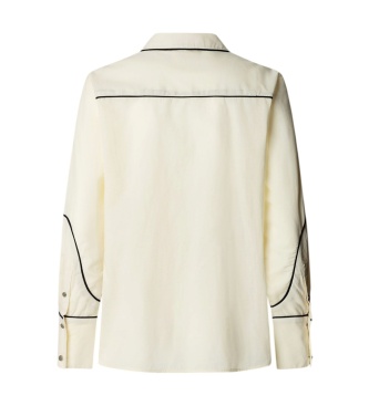 Pepe Jeans Chemise Gianna blanc cassé