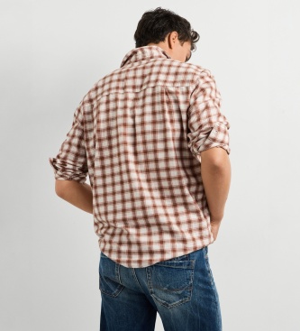 Pepe Jeans Camisa Reimes marrón