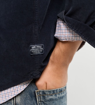 Pepe Jeans Marineblaues Hemd River