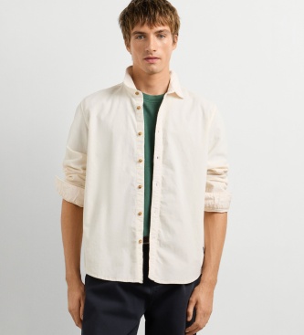 Pepe Jeans Chemise River blanc cassé