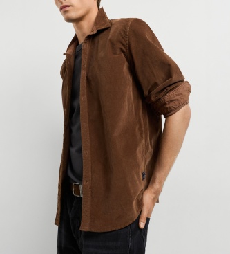 Pepe Jeans Camisa River marrom