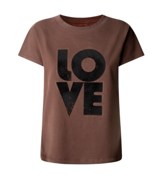 Pepe Jeans Beatrisa Brown T-Shirt