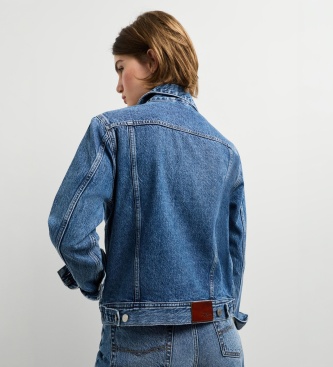 Pepe Jeans Crescent Trucker jack blauw
