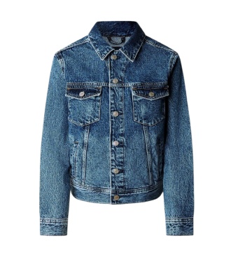 Pepe Jeans Crescent Trucker jack blauw