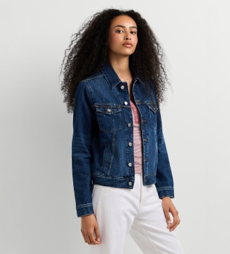 Pepe Jeans Crescent Trucker jack blauw