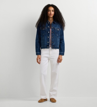 Pepe Jeans Crescent Trucker jack blauw