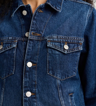 Pepe Jeans Crescent Trucker jack blauw